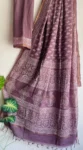 baby pink chanderi Cotton Saree